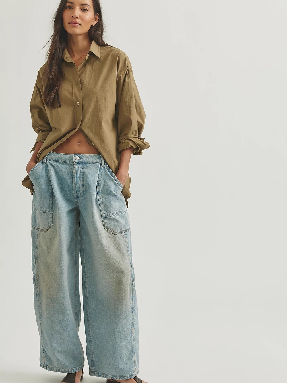We The Free Darcy Baggy Jeans - Sky